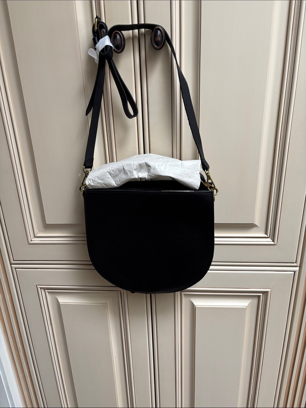 MADEWELL Black Saddle Crossbody Bag - Women brand new